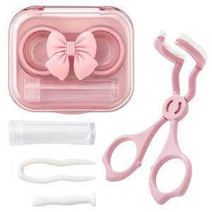 lot 12027 image: ZHLKHIOP 1 Set of Contact Lens Applicator Tool, Eye Opener for Contacts for Easy Insertion and Removal, with Contact Lens Case, SuckerTweezer with Soft Tip, Care Empty Bottle