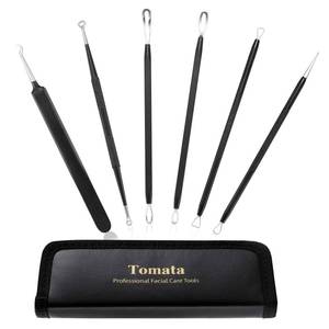 lot 12049 image: Blackhead Remover Pimple Popper Tool Kit - (6 Piece Kit) - Professional Stainless Pimples Comedone Extractor Removal Tool
