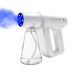 lot 12405 image: Atomizer Sprayer��Rechargeable ULV Nano Sprayer with Blue Light,Electrostatic ULV Atomizer Sprayer��Electrostatic Portable Sprayer (Missing Cord)