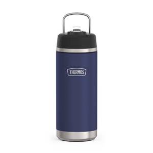 lot 12422 image: THERMOS ICON SERIES, Insulated Water Bottle with Straw Lid - 18 Ounce, Navy - Stainless Steel Vacuum Insulated Water Bottle with Straw Lid