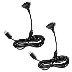 lot 12429 image: 2Pack 6Ft Charging Cable for Xbox 360, Wireless Controller USB Charging Cable Compatible with Microsoft Xbox360  xBox 360 Slim Wireless Game Controllers