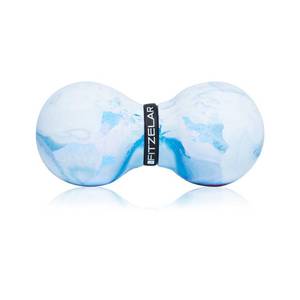 lot 12443 image: FITZELAR Double Lacrosse Massage Ball for Myofascial Release, SGS Certification, Massage Deep Tissue for Waist Back Feet, Trigger Point Therapy, Muscle Knots, Peanut Massage Ball for Muscle Pain