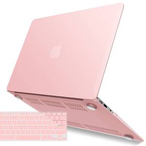 lot 12454 image: IBENZER Compatible with Old Version MacBook Air 13 Inch Case (2010-2017 Release). Models A1466  A1369, Plastic Hard Shell Case with Keyboard Cover for Mac Air 13, Rose Quartz, A1301RQ1