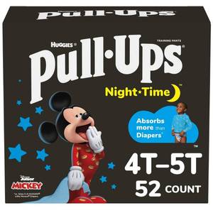lot 13653 image: Pull-Ups Boys Night-Time Potty Training Pants - 4T-5T - 52ct