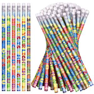 lot 14300 image: emzrivo 72 Pieces Christian Pencils Bible Verses Pencils with Inspirational Scripture Easter Pencil Assorted Colors, Back to School for Teachers, 6 Styles(72)