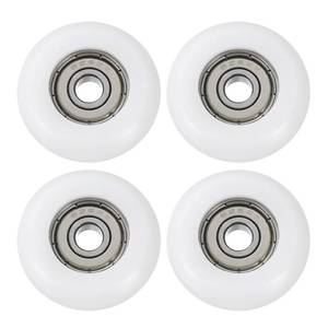 lot 14366 image: uxcell 4Pcs Ball Bearing Guide 6x32x11mm Double Shielded Chrome Steel Bearings Rolling Wheel for Total Gym Parts, White
