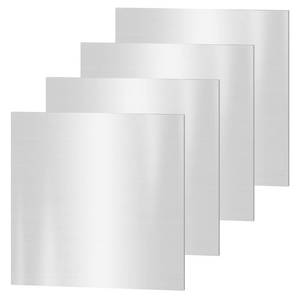 lot 14367 image: 304 Stainless Steel Sheets, 4PACK 8 x 8 x 0.04 Inch Stainless Steel Plates 19 Gauge(1MM) Thickness Stainless Steel Shim Plates Metal Sheets for Kitchen DIY Craft Making
