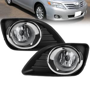 lot 15723 image: Nioboee Fog Lights Compatible With 2010 2011 Camry Front Bumper Lights wH11 12V 55W Bulbs Clear Lens Left Driver and Right Passenger Side Fog Lamps