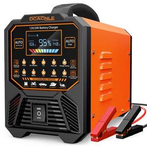 lot 15725 image: DCACNLE Car Battery Charger Heavy Duty,12V24V Portable Smart Trickle Charger Battery Maintainer,MaintenanceWinter Mode,for AGM Auto Motorcycle Truck Rv Lawn Mower - for Lead Acid Batteries