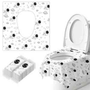 lot 16434 image: 20 Pcs Toilet Seat Covers Disposable for Kids&Toddlers&Adult, Extra Large Individually Wrapped Portable Package for Travel Toddlers Potty Training in Public Restrooms (Space Theme)