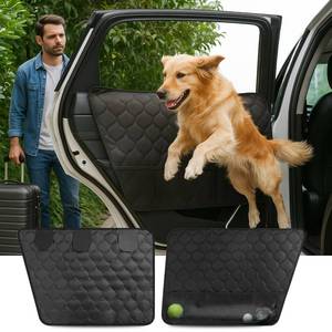 lot 16445 image: ThermoHalo 2PCS Car Door Protector for Dogs - Waterproof Pet Car Door Cover with Scratch Protection, Universal Fit for All Vehicles (L)