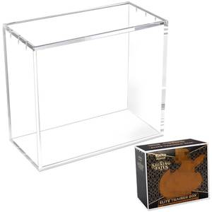 lot 16450 image: Paxato ETB Protector Case -Acrylic Elite Trainer Box Protector -Booster Box Acrylic Case -Compatible with Elite Trainer Boxes, Magnetic Closure Protective Display Case Easy Top Loading