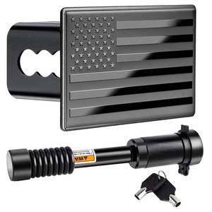 lot 16456 image: METOWARE Trailer Hitch Covers, Heavy American Flag Metal Hitch Cover for 2 Inch Receivers, Tow Hitch Covers for Trucks Accessories (with Anti-Rattle 58-Inch Diameter Hitch Lock)