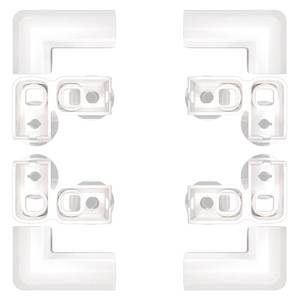 lot 16470 image: FXW Connectors for AuraSpace Acrylic Indoor Dog Playpen, 2 Add-On L-Buckles Set��for 3035 H Playpen, White