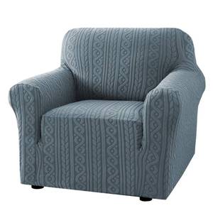 lot 16471 image: H.VERSAILTEX Chair Covers Armchair 1 Piece Stretch Couches Covers Anti-Slip Chair Covers for Living Room Soft Upgrade Thick Jacquard Fabric with Spiral Pattern(30-40, Stone Blue)