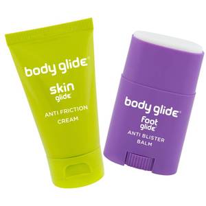 lot 16475 image: Body Glide Skin Glide & Foot Glide Gift Set  Blister Protection and Anti Chafing Cream  Complete Skin Protection for Sports, Play & Everyday  1.6oz Skin Glide & 0.8oz Foot Glide