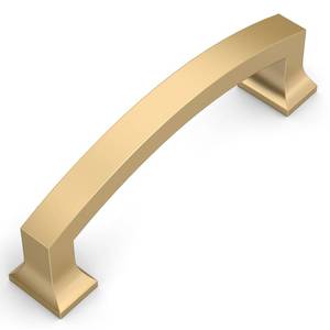 lot 16478 image: Amerdeco 10 Pack Champagne Bronze Cabinet Pulls 4 Inch Hole Center Cabinet Hardware Kitchen Champagne Gold Cabinet Handles for Bathroom Gold Drawer Pulls Dresser Pulls ZH0009