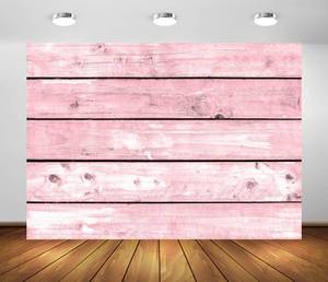 lot 18292 image: BELECO 7x5ft Fabric Vintage Pink Wooden Wall Backdrop Pastel Pink Wood Planks Barnwood Background Backdrop Newborn Baby Girl Adults Portrait Photography Girls Birthday Party Decor Photo Studio Props