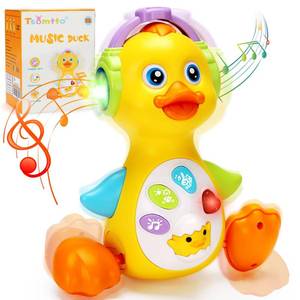 lot 18293 image: Tsomtto Baby Musical Light Up Duck Toy, Baby Toys 0-3-6-9-12 Months Dancing Crawling Tummy Time Toys, Newborn Infant Learning Toy Gifts for 0 3 4 5 6 7 8 Month Old Baby Boys Girls