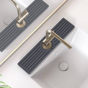 lot 18304 image: Stone Faucet Mat for Kitchen Sink, Water Absorbing Sink Water Splash Guard, Fast-Drying Kitchen Sink Faucet Mat, Durable Protector and Stone Drying Mat for Kitchen Counter & Bathroom Sink