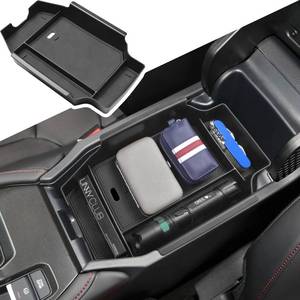 lot 19263 image: EDBETOS Center Console Organizer Compatible with 2023 2024 2025 2026 Honda Accord LX EX Sport EX-L Sport-L Touring Hybrid ABS Plastic Material Armrest Box Insert Tray Storage Accessories,Black