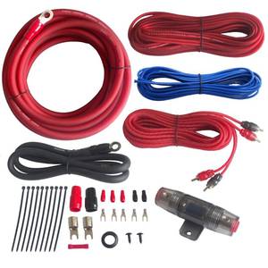 lot 19266 image: RonDexy True 4 Gauge Car Audio Cable Amp Wiring Kit- 2 Channel CCA Power Cable Amplifier Install Wiring Kit 17ft 4AWG Power Wire RD04AK4