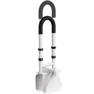 lot 19268 image: Adjustable Bathtub Safety Rail, Bathtub Handle Grab Bar with Non-Slip Grip for Seniors, Elderly, Fits 3.1 to 6.7 Inch Tub Walls, Supports 300 lbs