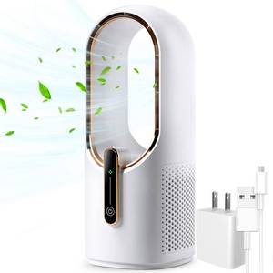 lot 19273 image: KONSIDEN Desk Fan Bladeless, 11.8 Inch Office Fan Small, Quiet, 3 Speed Adjustment, Touch Control, Easy to Clean, Desk Fans Small Quiet, Ideal for Office, Living Room, Bedroom