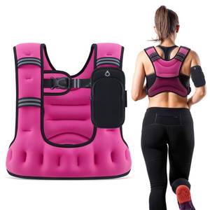 lot 19286 image: ZELUS Weighted Vest for Women Men, 68121620LB U-Shaped Ergonomic for Even Weight Distribution, Odorless Workout Vest with SGS Certification, Arm Pocket & Back Mesh Pouch for Training & Running 16lbs