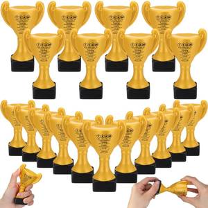 lot 19289 image: Gemscream 12 Pcs Relief Stress Appreciation Gift for Team, Employee Squeeze Trophy Inspirational Mini Trophy Stress Ball Bulk Recognition Award for Coworker Staff Team Office Business