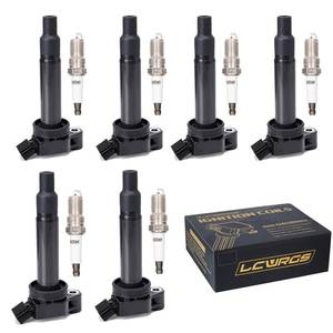 lot 19306 image: Set of 6 Ignition Coil Packs and Spark Plugs for Toyota Sienna Avalon Camry Highlander Lexus ES300 RX300 ES 300 RX 300 1999 2000 2001 2002 2003 2004 2005 2006 2007 Coils Spark Plugs 3.0 V6 UF267