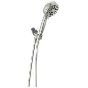lot 19307 image: Delta Faucet ProClean Brushed Nickel Shower Head with Handheld, Showerhead with High Pressure Spray, Handheld Shower Head, 6 Spray Settings, SpotShield Brushed Nickel 75740SN
