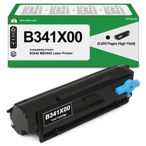 lot 19336 image: B341X00 Toner Cartridges Extra High Yield Compatible with Lexmark B341X00 Black Toner Cartridge Replacement for Lexmark B3442 MB3442 MB3442i B3442dw MB3442adw Laser Printer(6,000 Pages)
