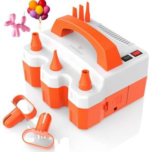 lot 19352 image: ETENWOLF P600 Electric Balloon Pump for All Balloons with 3 Nozzles 110V 600W Balloon Blower for Party Metalic Latex 260q Foil Balloons, Balloon Inflator for Birthday Decorations
