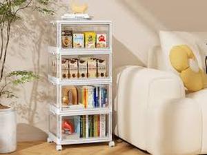 lot 5320 image: Clear Plastic Storage Tackle Box with Compartments four pack