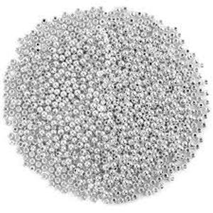 lot 14387 image: DECYOOL Small Silver Metal Beads Craft Supplies