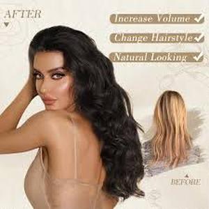 lot 20233 image: BARSDAR Hair Wig with Lace Front Medium length Brunette