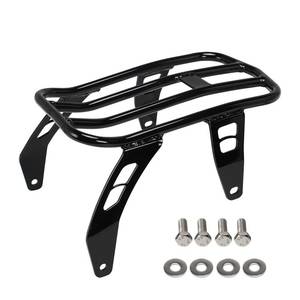 lot 1686 image: GIDIBII Motorcycle Luggage Rack Rear Passenger Backseat Compatible with Indian Scout Bobber Twenty Sixty 2018-2023 Curved Luggage Rack