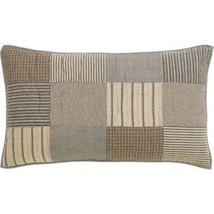lot 2141 image: VHC Brands Farmhouse Sawyer Mill�� Bedding Accessory, King Sham 21x37, Charcoal Grey
