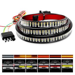 lot 2147 image: Nilight TR-04 Truck Tailgate Bar 60 Triple Row 504 LED Strip with Red Brake White Reverse Sequential Amber Turning Signals Strobe Lights��2 Years Warranty