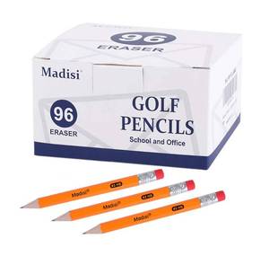 lot 2153 image: Madisi Golf Pencils With Eraser, #2 HB Half, 3.5 Mini, Pre-Sharpened, 96 Count