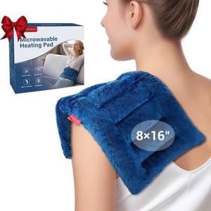 lot 2164 image: Comfytemp Microwave Heating Pad for Pain Relief, 8x16 2.18LB Hot Pack Moist Heat Relief for Neck Shoulder, Cramps, Muscle Ache, Warm Compress Relaxation Items for Women Men Seniors