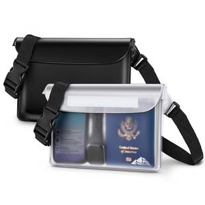 lot 4122 image: HEETA Waterproof Fanny Pack, Waterproof Pouch Dry Bag 234 Pack for Phone Passport Purse, Adjustable Waist Strap for Swimming Kayaking Boating Paddle Board Accessories Cruise Beach Camping Essentials