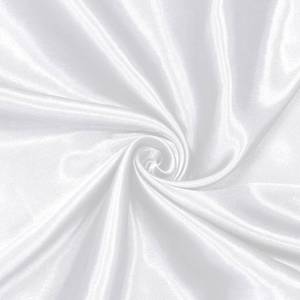 lot 4129 image: Homiest White Satin Fabric by The Yard, 1 Yard x 58 Inch Charmeuse Satin Fabric Silky & Shiny Cloth Fabric, Smooth Bridal Satin Fabric for Wedding Dress, Clothing Making, DIY Crafts, Sewing