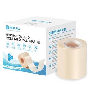 lot 4133 image: Hydrocolloid Bandages for Wound Care, Medical-Grade Hydrocolloid Roll with Self-Adhesive, Ultra Absorbent, Flexible & Waterproof, Cut-to-Size First Aid Kit Essential (2in4.8ft)