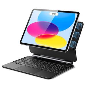 lot 4175 image: ESR iPad 11th(A16, 2025)10th Gen Case with Keyboard, Keyboard Case with Trackpad, Magnetic Detachable Keyboard with Backlit Keys, Fully Adjustable PortraitLandscape Stand, Ascend Series, Black