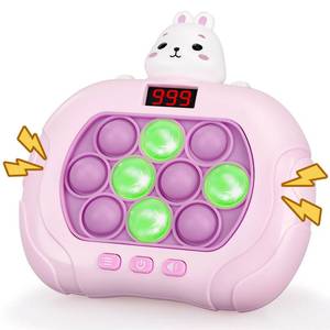 lot 4193 image: Narotood Quick Push Pop Game - Light Up Bubble Fidget Toy for Kids & Adults, Handheld Puzzle Game Sensory Toys, Great Gift for Christmas, Easter & Birthdays for Boys and Girls Ages 3-12 (Rabbit)