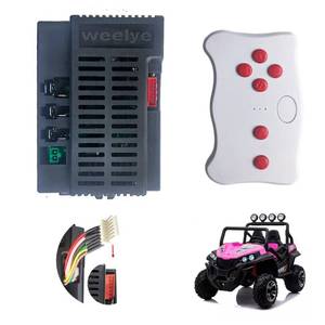 lot 4194 image: WEELYE RX30 24Volt Kids Ride on Electric Toy Car 2.4G Bluetooth Remote Control Receiver Controller Box Kit, RX74-1 24V Power Wheel Motherboard Transmitter Accessories Replacement Parts Conversion Kit