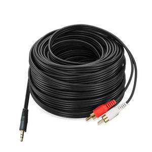 lot 4245 image: Ruaeoda 2RCA Aux Audio Cable 30 Feet,3.5mm Aux to 2RCA Male Stereo Audio Y Cable