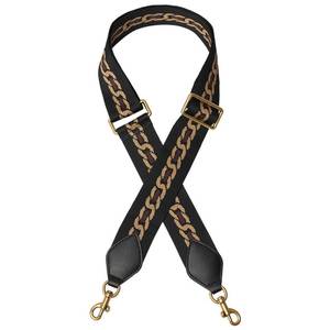 lot 4253 image: RICLVS Crossbody Bag Strap Soft Cotton Adjustable Replacement Purse (black pattern)